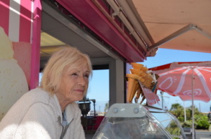 Julia Sweeby - Marine Parade Ice Cream Server. Great Yarmouth, UK.